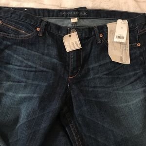 Dark Denim Banana Republic Straight Leg Jean